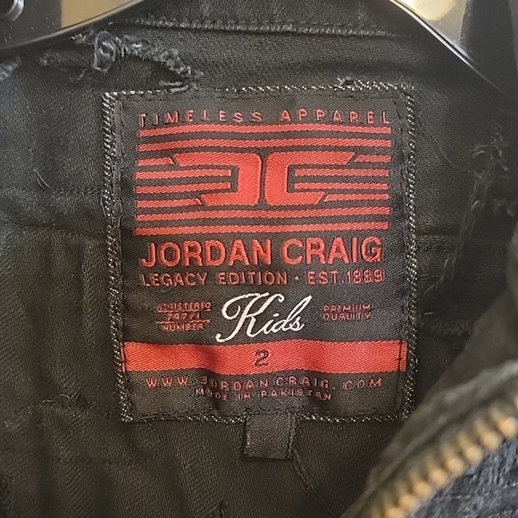 Jordan Craig Legacy Edition Distressed Black Denim Jean Jacket Toddler Size 2 - Picture 6 of 9